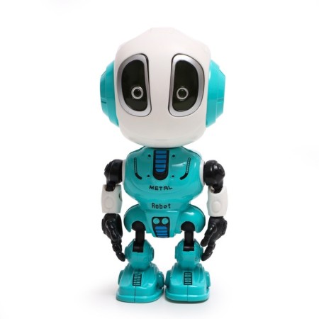 The Smartbot robot reacts to touch, light and sound effects, blue color-1