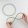 Figs for embroidery, flexible ring, d = 22 cm, olive color