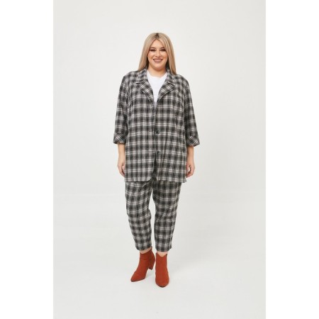 Female suit, size 56, black color-2