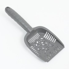 A scoop for a cat toilet, 250 x 108 x 35 mm, color gray color