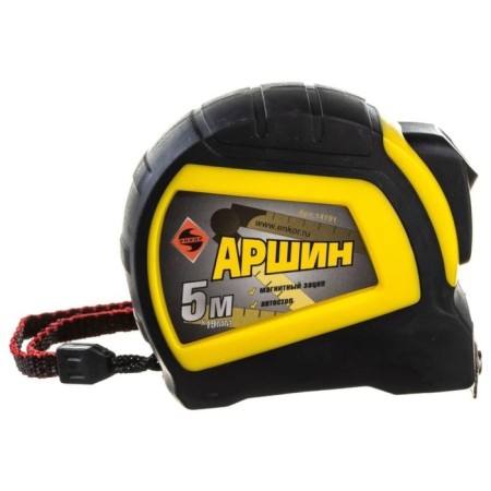 Roulette Encor "Arshin" 14190, rubberized case, magnet, 3 m x 16 mm-1