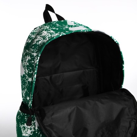 A backpack with a zipper, green color-5
