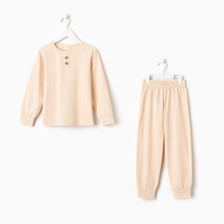 Pajama for a boy (longshit, trousers) minku beige color, height 152-5