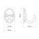 Hook furniture tundra TKO018, one -rod, bronze, 8 pcs TMP