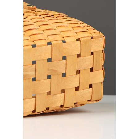 Wicker basket 22 x 16 x 12 cm, handle h = 15 cm, natural-6