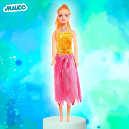 Кукла-модель «Оля» в платье, МИКС-10