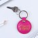 A keychain for keys to leatherette women "Necodms do not get old", 5.2 x 9 cm