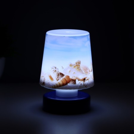 Nightlight "sea beach" LED from batteries 3HAAA 7.5x7.5x11 cm Risalux-4