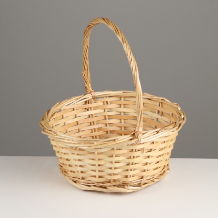 Set of wicker baskets, d29xh13.5/32cm, d23xh12/27cm, 2 pcs, willow-1