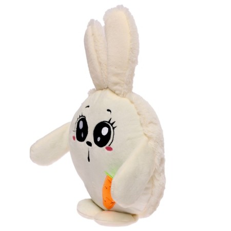 Soft toy "Bunny Pupsik", milk color, 20 cm-1