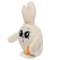 Soft toy "Bunny Pupsik", milk color, 20 cm