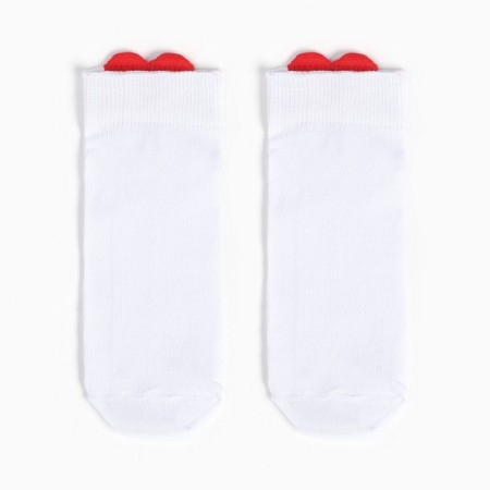 Women's socks, white/heart, size 35-37-1