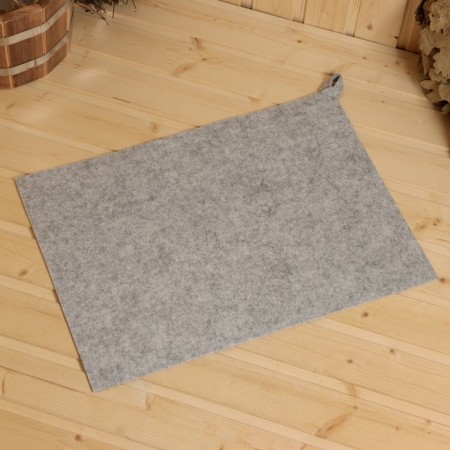 Bath mat "Economy", 38 x 52cm, felt, light gray