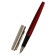 Gift feathers in the leatherette case, Bordeaux body with silver