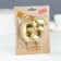 Candle in the cake jubilee "line", number 65, gold metallic, 6.5 cm
