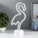 Flamingo nightlight LED from 3AA batteries (not in the kit) 8.5x13x29.5 cm Risalux