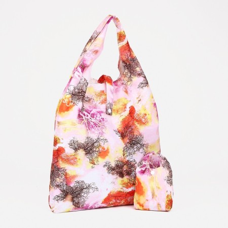 Permanent bag on the button, pink color
