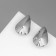 Earrings Metal "Bohemia" drop, color silver