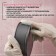 Raccoon Permanous gloves with brushes and cuff, PVC, 95 g, size L, 47 cm, white color