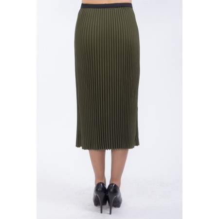 Female skirt, size 42, green color-4
