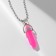 Pendulum pendant, raspberry color, 40 cm