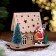 New Year's decor with backlight "House with stars" 15.5 × 11 × 12 cm