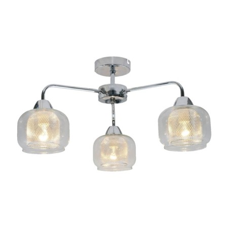 Lamp Ceiling Economy light 12136/3CR CL+CR, 3x60W, E14, 26x56x56 cm, color chromium