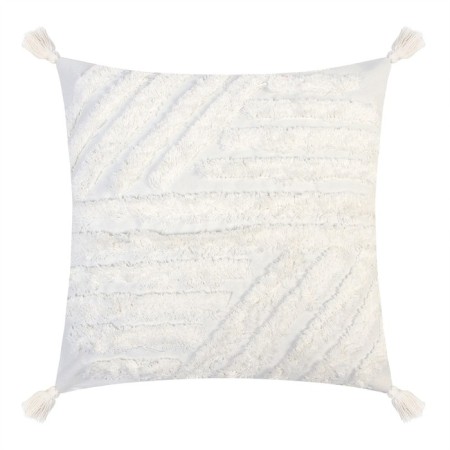 Decorative pillowcase "Ethel" BOHO, 45x45 cm, milk color, 100% cotton