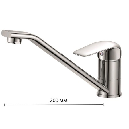 Kitchen mixer Rush Fiji Fi1835-25, one-rod, chrome