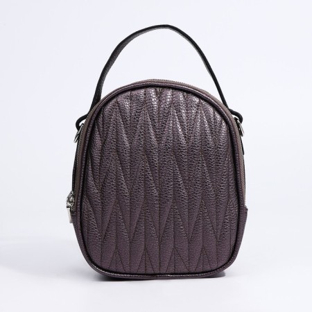 Bag Cross-Bodi Medvedkovo with a zipper, brown color