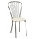 Light-1 chair, silver metallic/milk