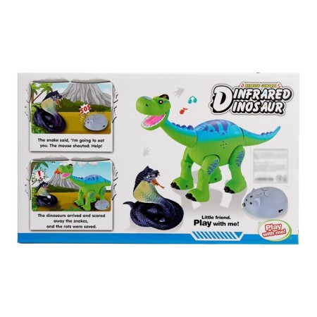 The radio -controlled “Mike” dinosaur, light and sound effects, works from batteries-7