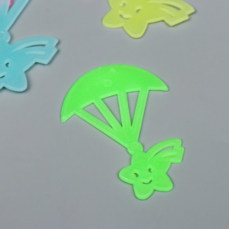 Stick phosphorus plastic "Star with parachute" set of 12 pcs MIX 17x12 cm-2