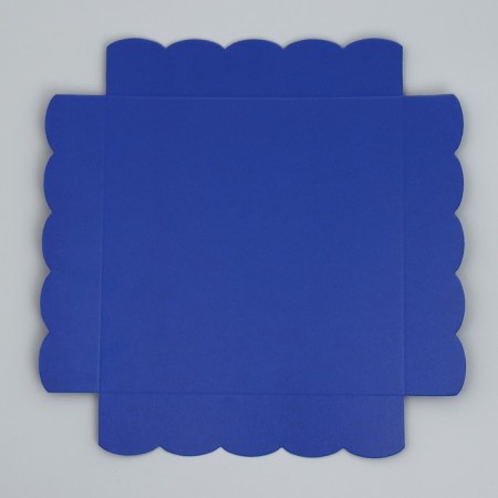 Cookie box, confectionery packaging with PVC lid, “blue”, 15 x 15 x 3 cm-6