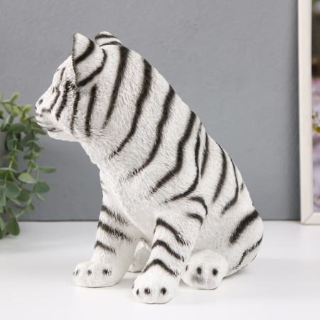 The piggy bank "Tiger white" height is 23.5 cm, width 16 cm, length 23 cm.-4