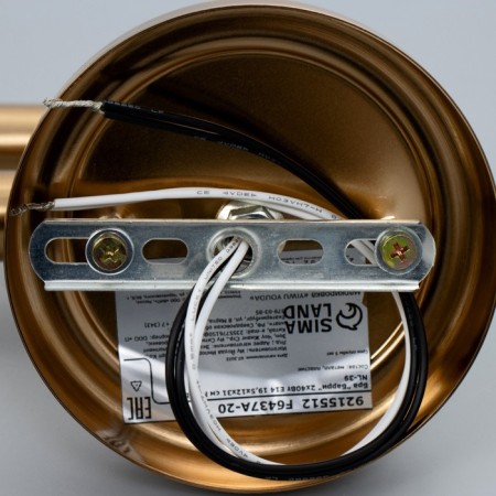 Bra "Barry" 2x40W E14 brass 19.5x12x31 cm-4