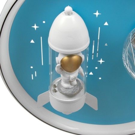 Lamp "Rocket in space" LED 48W E27 White-blue 47x47x15 cm Bayerlux-7