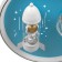 Lamp "Rocket in space" LED 48W E27 White-blue 47x47x15 cm Bayerlux