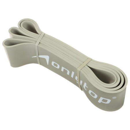 Espander Multifunctional ONLYTOP ribbon, 208x6.4x0.5 cm, 23-68 kg, color gray color-2