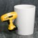 Ceramic mug "Master for all hands", with a mold pen, 400 ml, white color