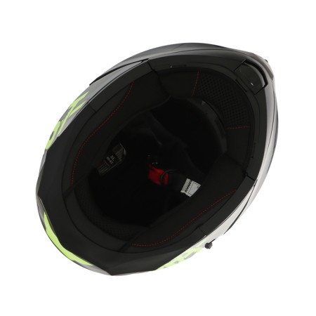 Modular helmet with two visors, size XL (60-61), model-BLD-160E, black and yellow-11