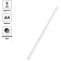 Plastic springs for binding 100 pieces, 8 mm officespace, transparent, colorless