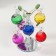 Suvenir glass "Crystal apple tree with colored apples" 14x14x17 cm
