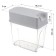 Fold capacity for Fold Fold, 1.6 l, 18.5 × 9 × 18.5 cm, smoky color