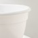 Pot for flowers with a pallet "Antik", 3.6 l, d = 22 cm, white color