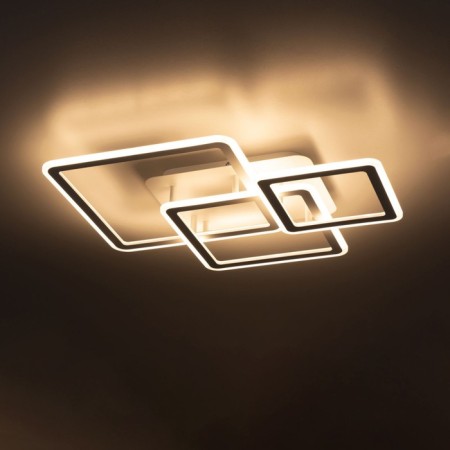 Ceiling CITILUX "Trinity" CL238230E, 65.5x51x11 cm, 3x23.3W, LED, Color White-11