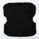 The coupling on the handle of the stroller, quilted, black color