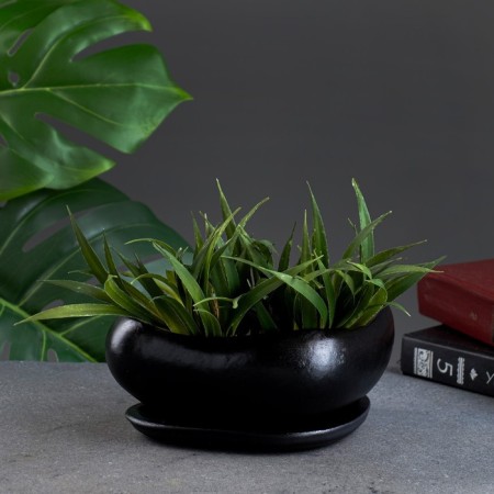 Pot "Bonsai Small" black, 0.6, l/ 17x14x7cm-1