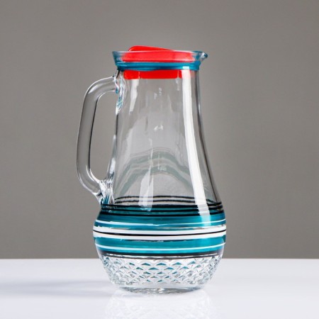 Set for Juice "Biryuza" art painting, 6 glasses 1250/200 ml-2