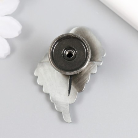 Handway for the casket metal "Wings Angel" aged silver-2
